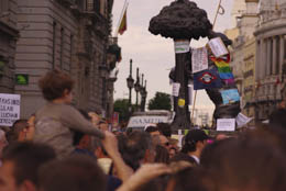Movimiento 15M. Puerta del Sol Madrid. Concentración en Sol