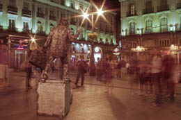 Estatuas viviente, Madrid, Puerta del sol